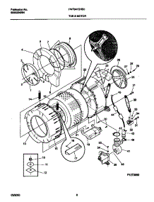 04 - P12t0050 Wshr Tub,Motor parts for Frigidaire Washer FWT647GHS0 from AppliancePartsPros.com