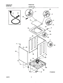 03 - Wshr Cab,Top parts for Frigidaire Washer FWX221AS0 from AppliancePartsPros.com