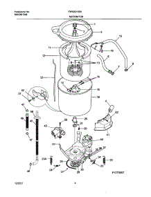 05 - Wshr Mtr,Hose parts for Frigidaire Washer FWX221AS0 from AppliancePartsPros.com