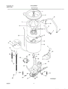 05 - Wshr Mtr,Hose parts for Frigidaire Washer FWX233RES7 from AppliancePartsPros.com