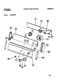 05 - Console & Controls parts for Frigidaire Washer FWX223LBS1 from AppliancePartsPros.com