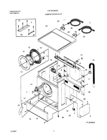 05 - Wshr Cab,Door parts for Frigidaire Washer FWT645RHS0 from AppliancePartsPros.com