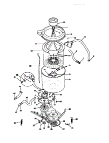 03 - Motor / Tub parts for Frigidaire Washer FWX645NBS2 from AppliancePartsPros.com