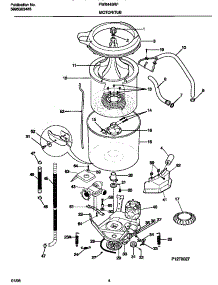 03 - Motor / Tub parts for Frigidaire Washer FWX445RFS0 from AppliancePartsPros.com
