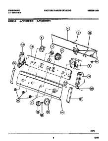 05 - Console parts for Frigidaire Washer FWX645NBT1 from AppliancePartsPros.com