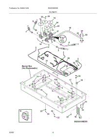 05 - Burner parts for Electrolux Cooktop E36GC65ESS from AppliancePartsPros.com