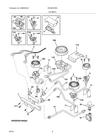 05 - Burner parts for Electrolux Cooktop EW30GC55GB2 from AppliancePartsPros.com