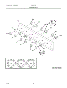 03 - Control Panel parts for Electrolux Cooktop E36EC75ESS2 from AppliancePartsPros.com