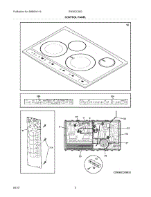 03 - Controls parts for Electrolux Cooktop EW30CC55GS1 from AppliancePartsPros.com