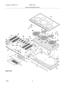 05 - Maintop parts for Electrolux Cooktop E36EC70FSS1 from AppliancePartsPros.com