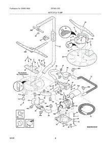 09 - Motor & Pump parts for Electrolux Dishwasher EIDW6105GW1 from AppliancePartsPros.com