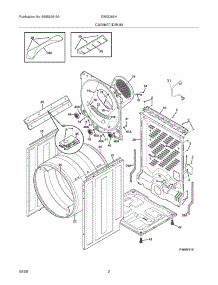03 - Cabinet / Drum parts for Electrolux Dryer EWGD65HIW0 from AppliancePartsPros.com