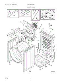 03 - Cabinet / Drum parts for Electrolux Dryer EWMGD65HTS1 from AppliancePartsPros.com