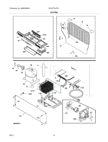 07 - System parts for Electrolux Freezer E32AF75JPS1 from AppliancePartsPros.com