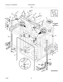 07 - Tub parts for Electrolux Dishwasher EDW7505HSS0 from AppliancePartsPros.com
