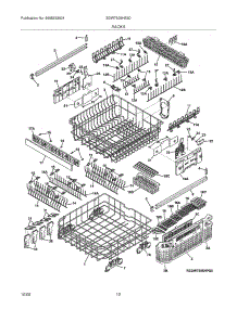 13 - Racks parts for Electrolux Dishwasher EDW7505HSS0 from AppliancePartsPros.com