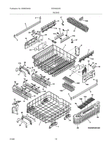 13 - Racks parts for Electrolux Dishwasher EIDW6305GB0 from AppliancePartsPros.com