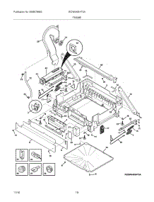 11 - Frame parts for Electrolux Dishwasher EIDW6405HT0A from AppliancePartsPros.com