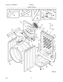 03 - Cabinet / Drum parts for Electrolux Dryer EIMGD60JMB0 from AppliancePartsPros.com