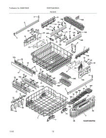 13 - Racks parts for Electrolux Dishwasher EDW7505HSS0A from AppliancePartsPros.com