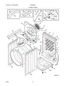 03 - Cabinet / Drum parts for Electrolux Dryer EWMED65HTS0 from AppliancePartsPros.com