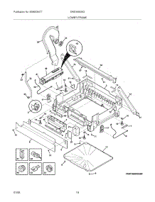 11 - Lower Frame parts for Electrolux Dishwasher EWDW6505GW0 from AppliancePartsPros.com