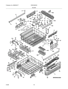 13 - Racks parts for Electrolux Dishwasher EWDW6505GW0 from AppliancePartsPros.com