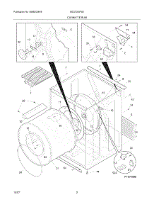03 - Cabinet / Drum parts for Electrolux Dryer SEQ7000FS0 from AppliancePartsPros.com