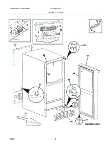 03 - Cabinet,Doors parts for Electrolux Ice Machine EI15IM55GS0 from AppliancePartsPros.com