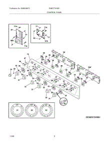 03 - Control Panel parts for Electrolux Cooktop E36EC75HSS1 from AppliancePartsPros.com