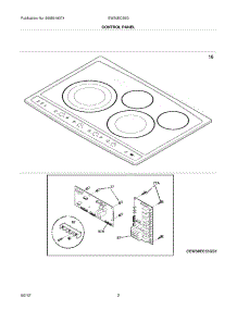 03 - Controls parts for Electrolux Cooktop EW30EC55GS2 from AppliancePartsPros.com