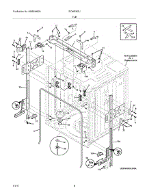 07 - Tub parts for Electrolux Dishwasher EIDW5905JB0A from AppliancePartsPros.com