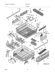 13 - Racks parts for Electrolux Dishwasher EIDW6305GW1 from AppliancePartsPros.com