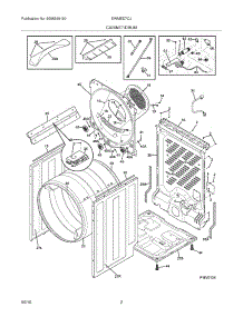 03 - Cabinet / Drum parts for Electrolux Dryer EWMED7CJSS0 from AppliancePartsPros.com