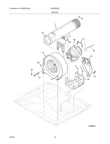 09 - Motor parts for Electrolux Dryer EWMGD65IRR1 from AppliancePartsPros.com