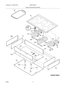 05 - Maintop parts for Electrolux Cooktop E36EC75ESS4 from AppliancePartsPros.com