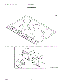 03 - Controls parts for Electrolux Cooktop E30EC70FSS1 from AppliancePartsPros.com