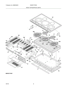 05 - Maintop / Surface Units parts for Electrolux Cooktop E36EC70FSS3 from AppliancePartsPros.com