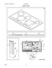 03 - Controls parts for Electrolux Cooktop EW36CC55GS3 from AppliancePartsPros.com