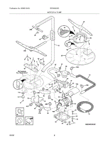 09 - Motor & Pump parts for Electrolux Dishwasher EIDW6305GB1 from AppliancePartsPros.com