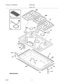 03 - Cook Top parts for Electrolux Cooktop EW36GC55GB1 from AppliancePartsPros.com