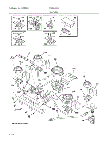 05 - Burner parts for Electrolux Cooktop EW36GC55GB1 from AppliancePartsPros.com