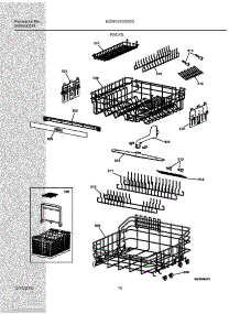 11 - Racks parts for Electrolux Dishwasher EDW5500DSS0 from AppliancePartsPros.com