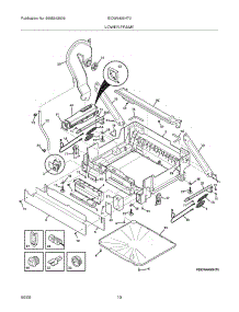 11 - Lower Frame parts for Electrolux Dishwasher EIDW6405HT0 from AppliancePartsPros.com