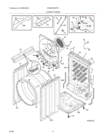 03 - Cabinet / Drum parts for Electrolux Dryer EWMGD65IRR0 from AppliancePartsPros.com