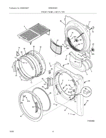 05 - Front Panel / Lint Filter parts for Electrolux Dryer EWMGD65HSS2 from AppliancePartsPros.com