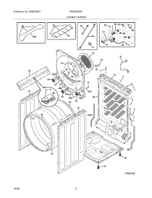 03 - Cabinet / Drum parts for Electrolux Dryer EWMGD65HIW0 from AppliancePartsPros.com