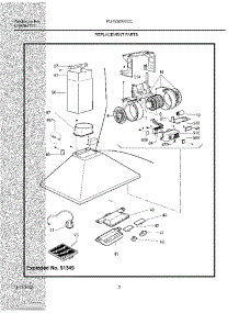 03 - Replacement Parts parts for Electrolux Hood PLHV36W6CC from AppliancePartsPros.com