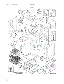 07 - Body parts for Electrolux Range CEI30GF5GSG from AppliancePartsPros.com