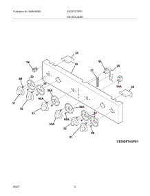 03 - Backguard parts for Electrolux Range E30DF7CGPS1 from AppliancePartsPros.com